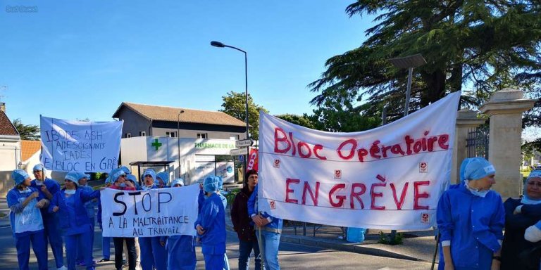 Hôpital de Libourne : le personnel du bloc opératoire en grève